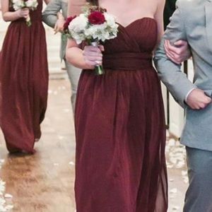 Burgundy Bridesmaid Dress